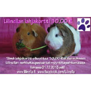 Lahjakortti 10,00 &euro;