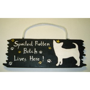 Spoiled rotten bitch-kyltti