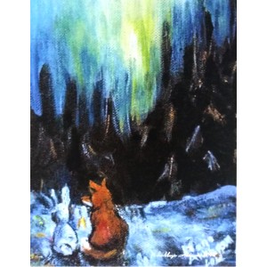 Jouluinen taidekortti